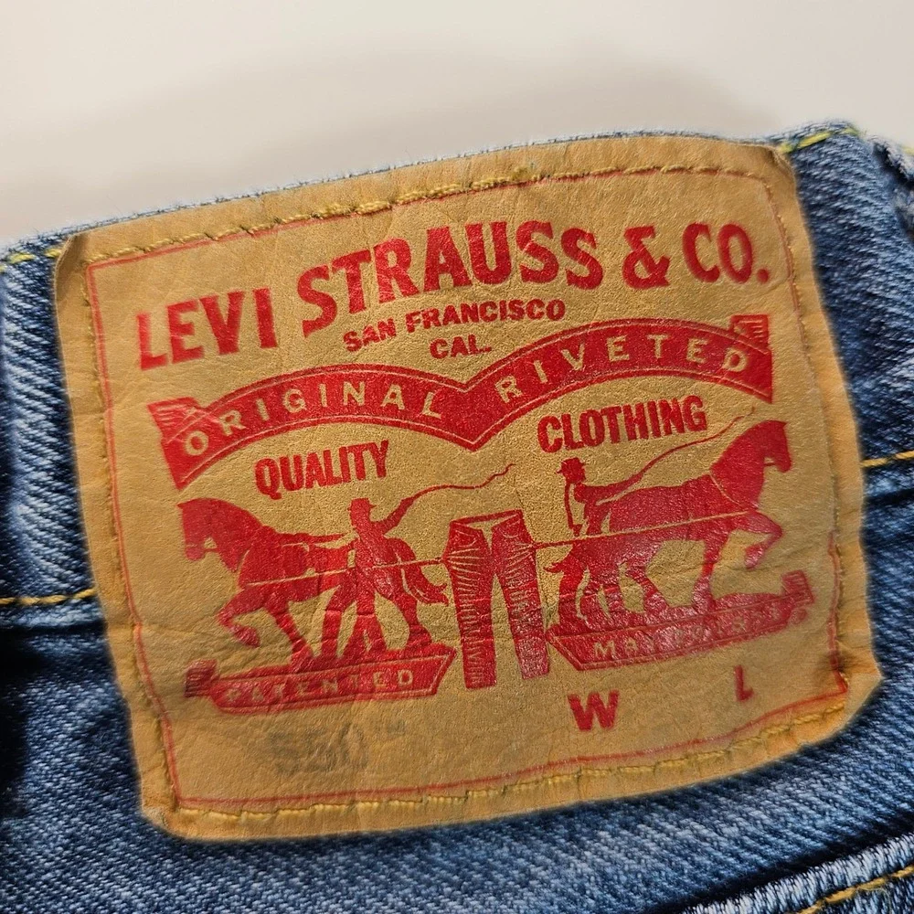 Levi's 550 Jeans Mens 38x38‎ Blue Y2K Relaxed Fit Tapered Leg Denim Streetwear